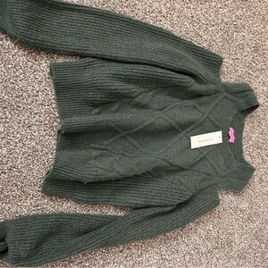 Francesca's Collections Forest Green Knit Sweater